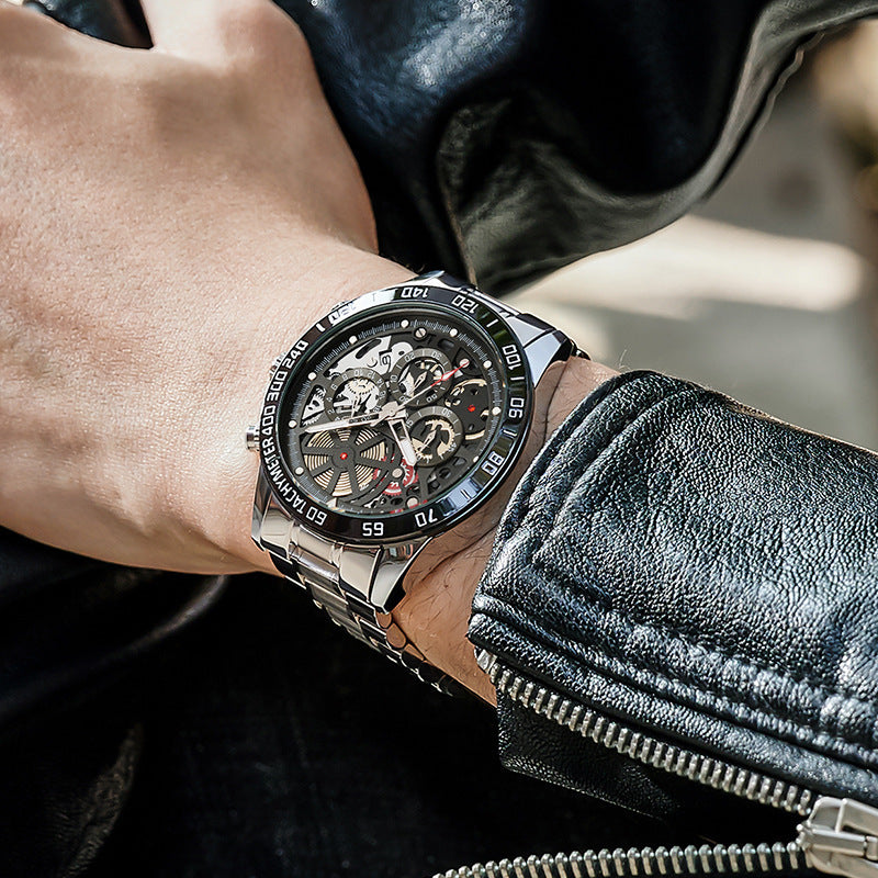 Fashion Trend Hollow Live Explosion Quartz Men's Watch